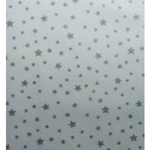 Duo bouillottes sèches en coton aux graines de lin, déhoussables et lavables - Etoiles argentées