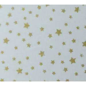 Duo bouillottes sèches en coton aux graines de lin, déhoussables et lavables - Etoiles dorées