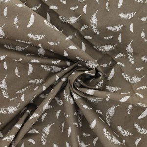 Duo bouillottes sèches en coton aux graines de lin, déhoussables et lavables - Plumes taupe