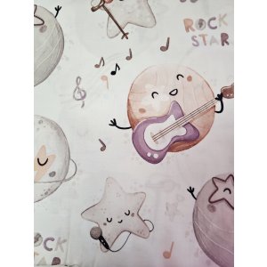 Duo bouillottes sèches en coton aux graines de lin, déhoussables et lavables - Rock star