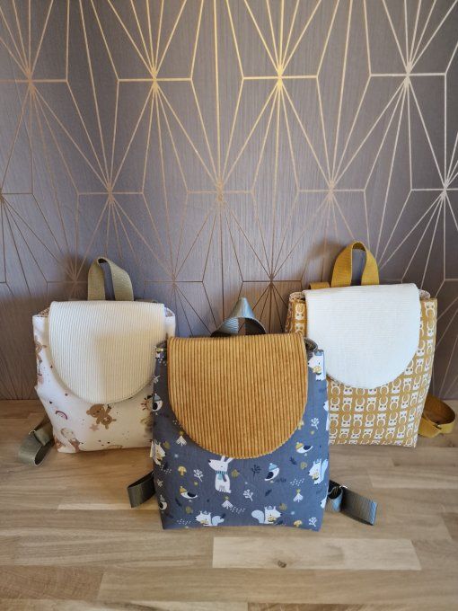 Sac à dos enfant Clémence - Tissus au choix !