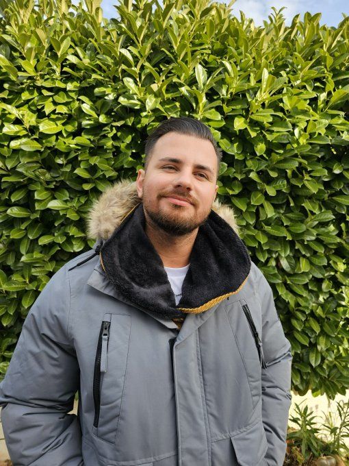 Tour de cou- Snood LA MALBAIE-Velour mourtarde / noir HOMME/FEMME