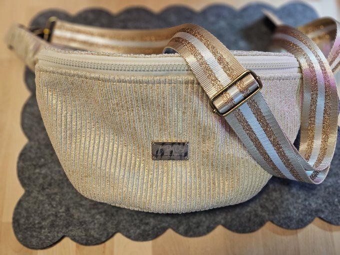 Sac Banane New York (beige doré)