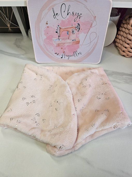 Tour de cou- Snood LA MALBAIE- Petits chats roses