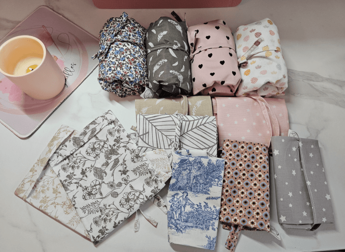 Bouillotte sèche aux graines de lin et Coton déhoussable et lavable