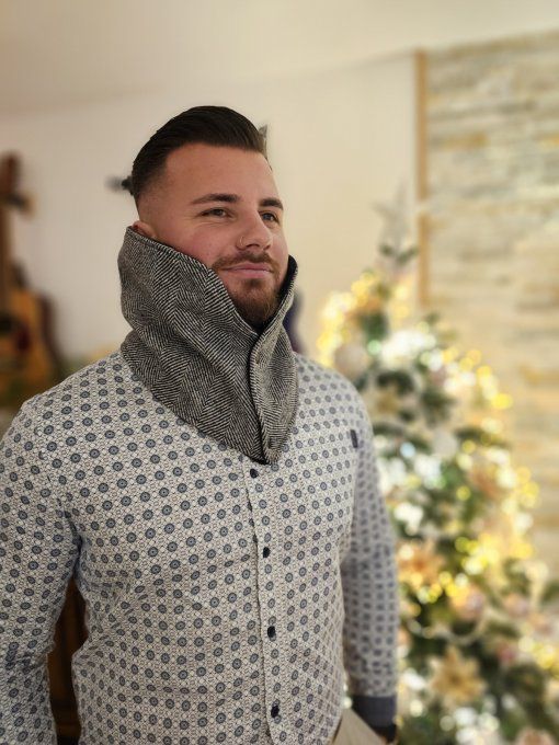 Tour de cou- Snood LA MALBAIE-Chevrons-HOMME/FEMME - Copie