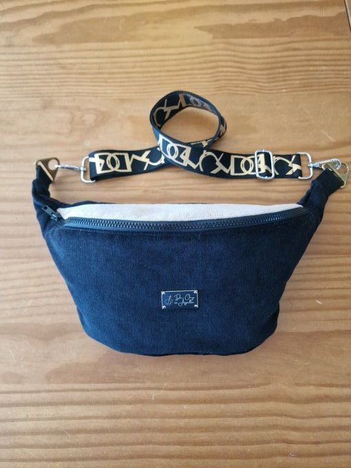 Sac Banane New York (Noir/Beige) 