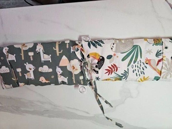 Duo bouillottes sèches aux graines de lin et Coton déhoussables et lavables